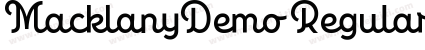 MacklanyDemo Regular字体转换